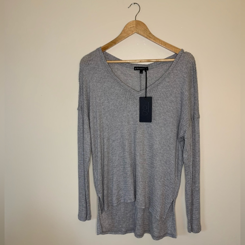 💫NWT Gibson Look Grey Long Sleeve Tee Size Small
